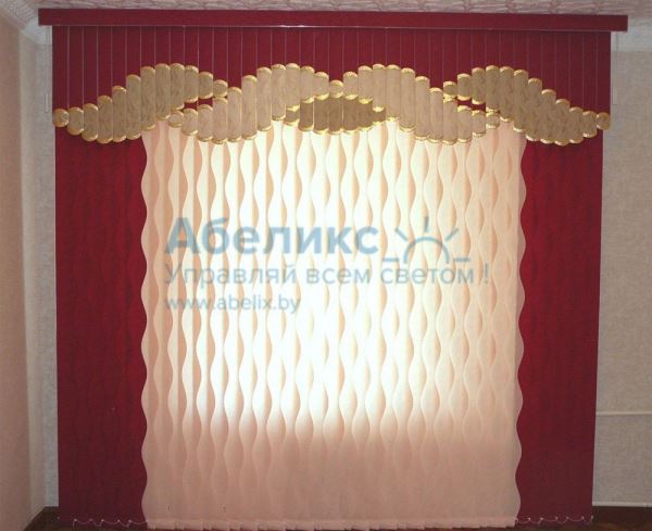 Вертикальные нестандартные жалюзи Фрагментированные