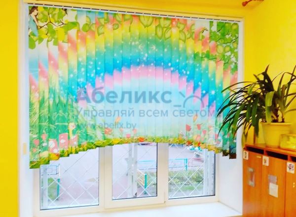 Вертикальные нестандартные жалюзи Фотопечать